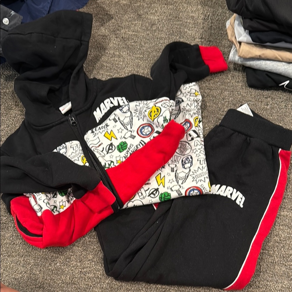 Marvel Graphic Hoodie and Jogger Set
